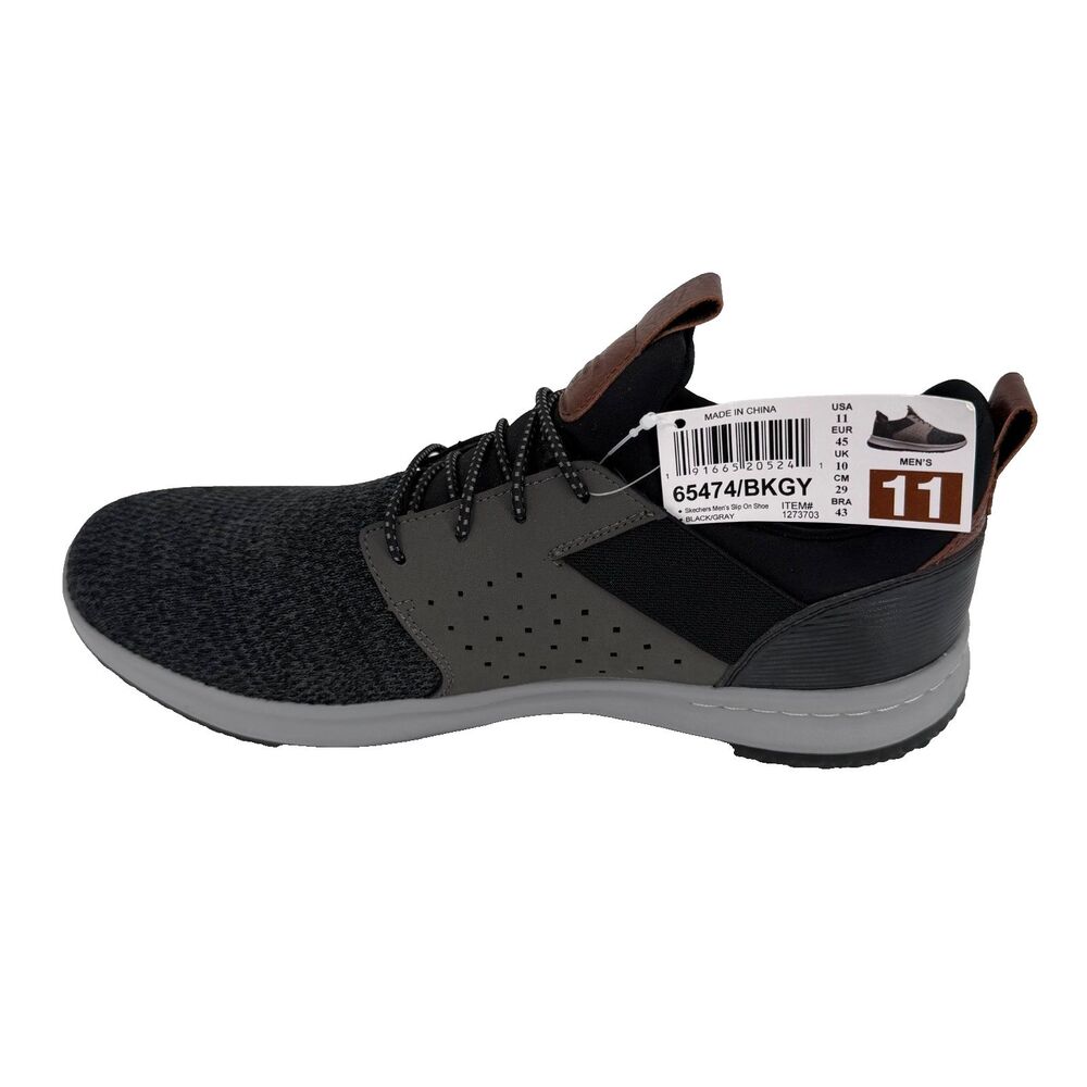 Skechers Mens Sz 11 Shoes Classic Fit Air-Cooled Memory Foam Comfort Bungee-Lace